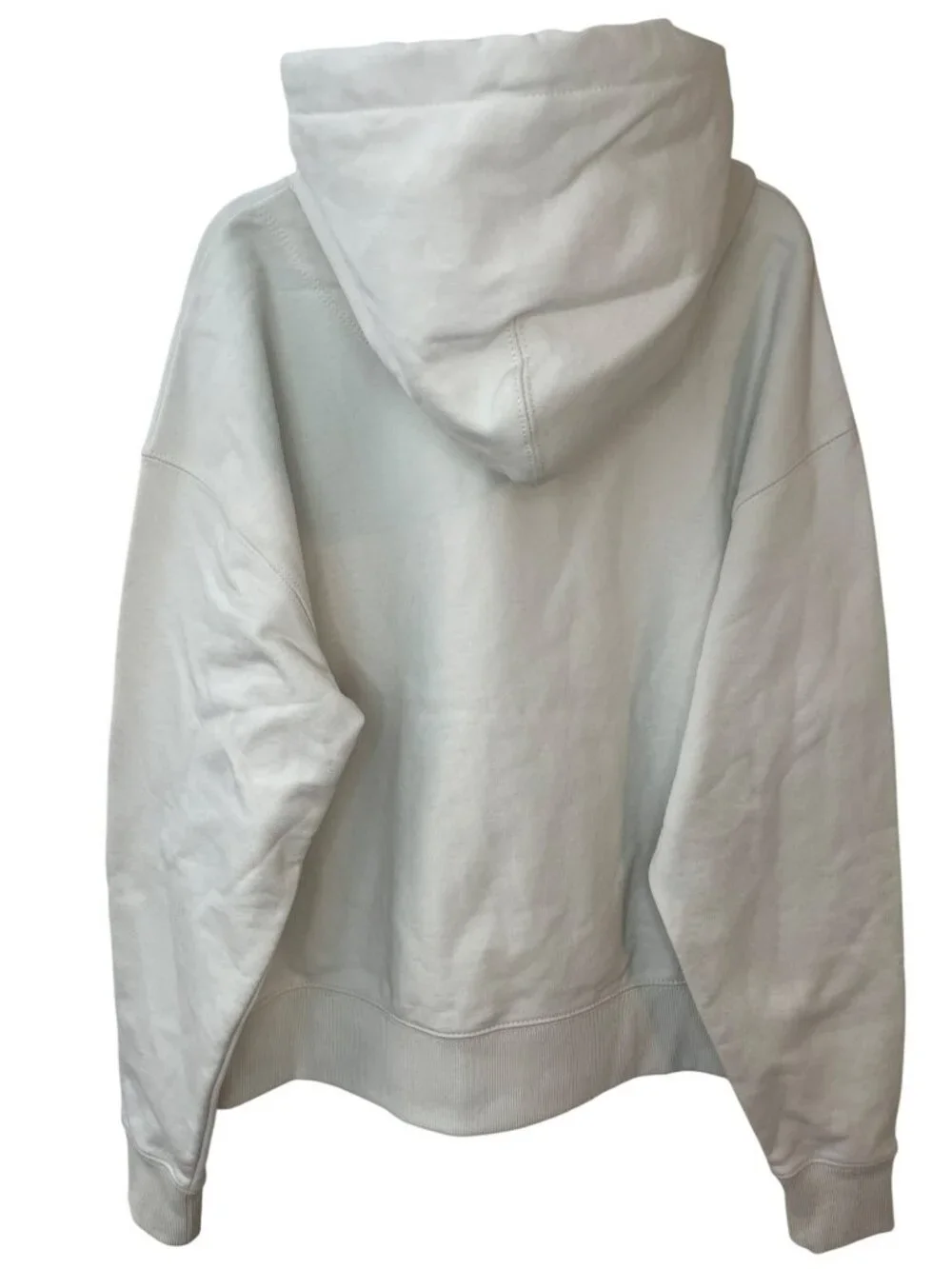 Coach Location Hoodie Cream Logo Embroidery Cotton Unisex Sz XS MSRP$295 DEFECT - Picture 2 of 15